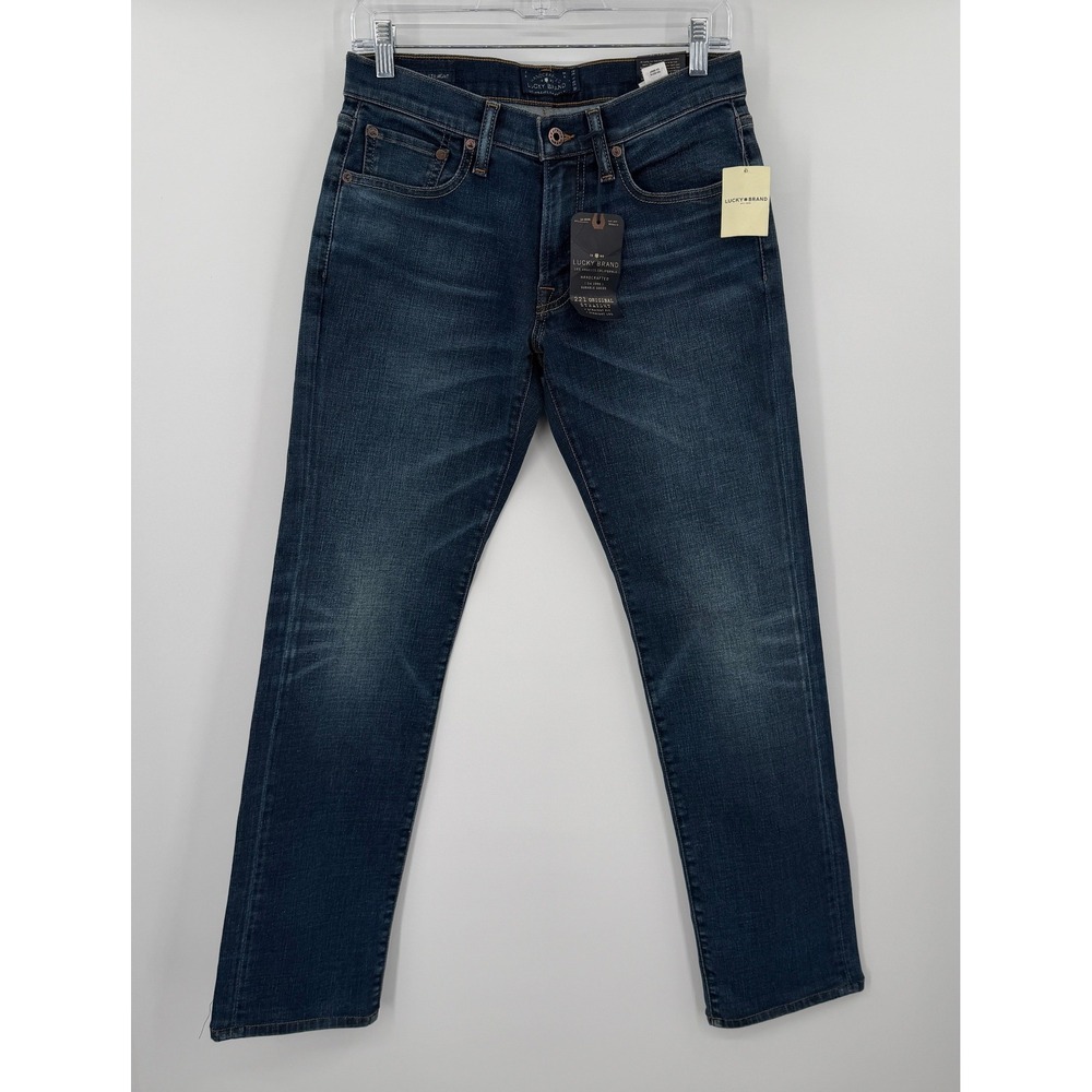 Lucky Brand 221 Original Straight Jeans Mens 28x32 Dark Wash Denim 7M12439